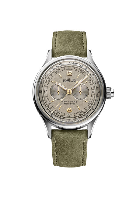 Chronographe Télémètre 测距仪计时码表 精钢版 – 钛灰色表盘款