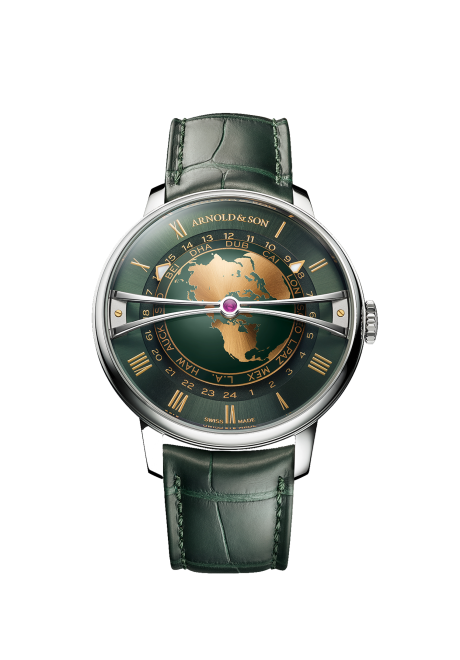 Globetrotter 42 精钢腕表 Greenwich Green 版