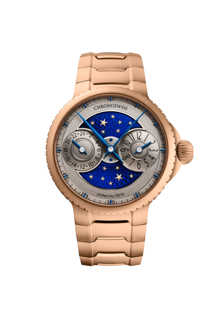 Pulse GMT Enamel Sky Gold 珐琅表盘红金腕表