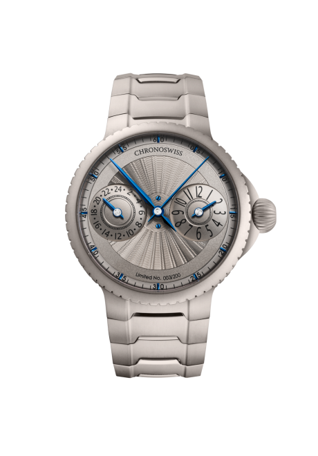 Pulse GMT Silver Guilloche 银色玑镂腕表