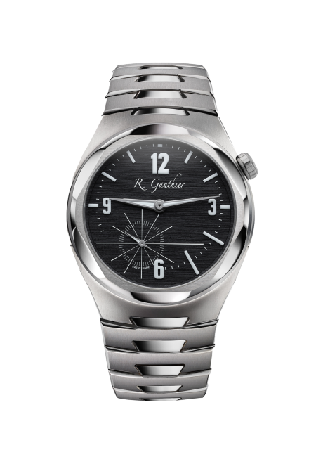 C by Romain Gauthier 鈦金屬鏈帶腕錶黑色錶盤款